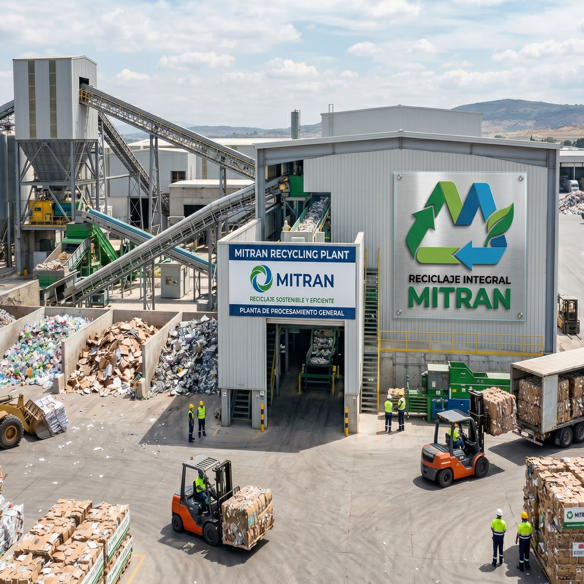 [Imagen de planta de reciclaje]